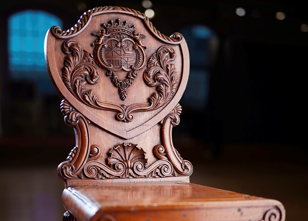 Victorian Carved Oak Armorial Pieces 
